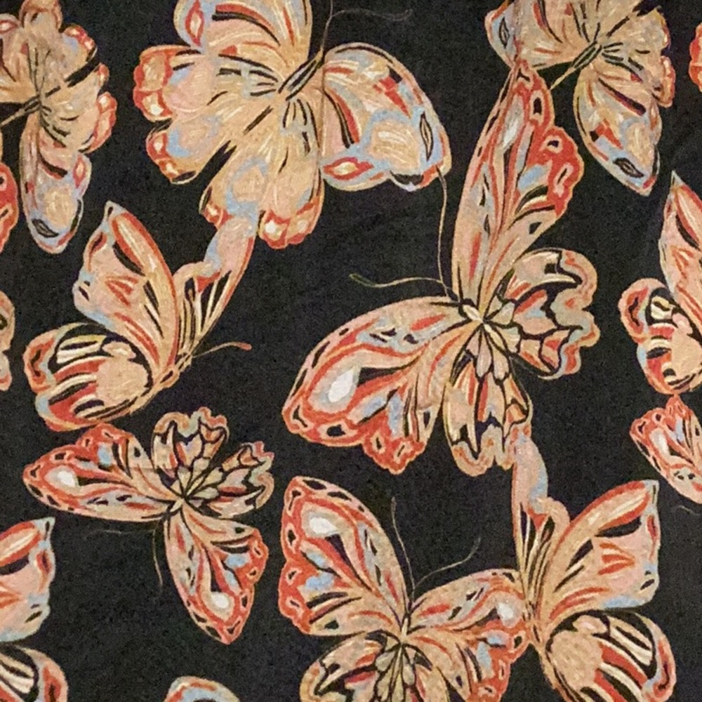 Black Floral Print Wide-Leg Pants - Picture 14 of 15